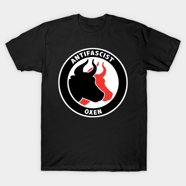 Antifascist Oxen T-Shirt by Shepherd